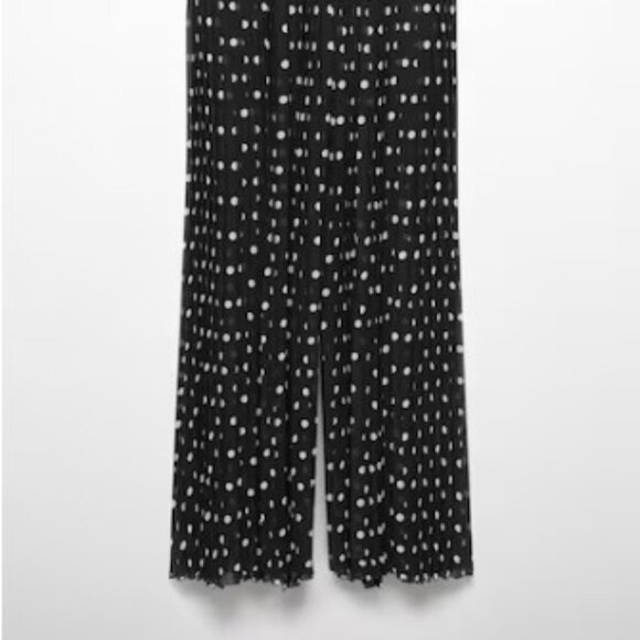 Mango Polka-dot Pleated Pants - Size M - NWT - Picture 5 of 6